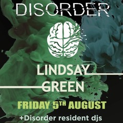 Disorder Live@The Mash House With Special Guest Lindsay Green (5.08.2016)