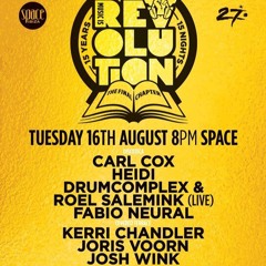 Drumcomplex & Roel Salemink LIVE @ Carl Cox´s Revolution @ Space Ibiza - 16.08.2016