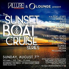 LOCD GROOV3 Live @  Allure & O-Lounge Sunset Boat Cruise Aug 7 (Free DL Link In Description)