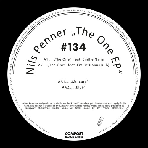 PREMIERE : Nils Penner - The One feat. Emilie Nana (Dub) [Compost Black Label]