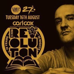 VINYL SET AT MUSIC IS REVOLUTION BY CARL COX - SPACE IBIZA
