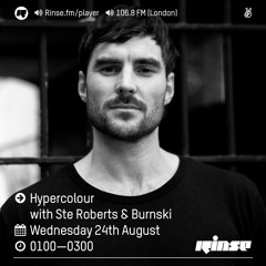 Rinse FM Podcast - Hypercolour w/ Burnski - 24th August 2016