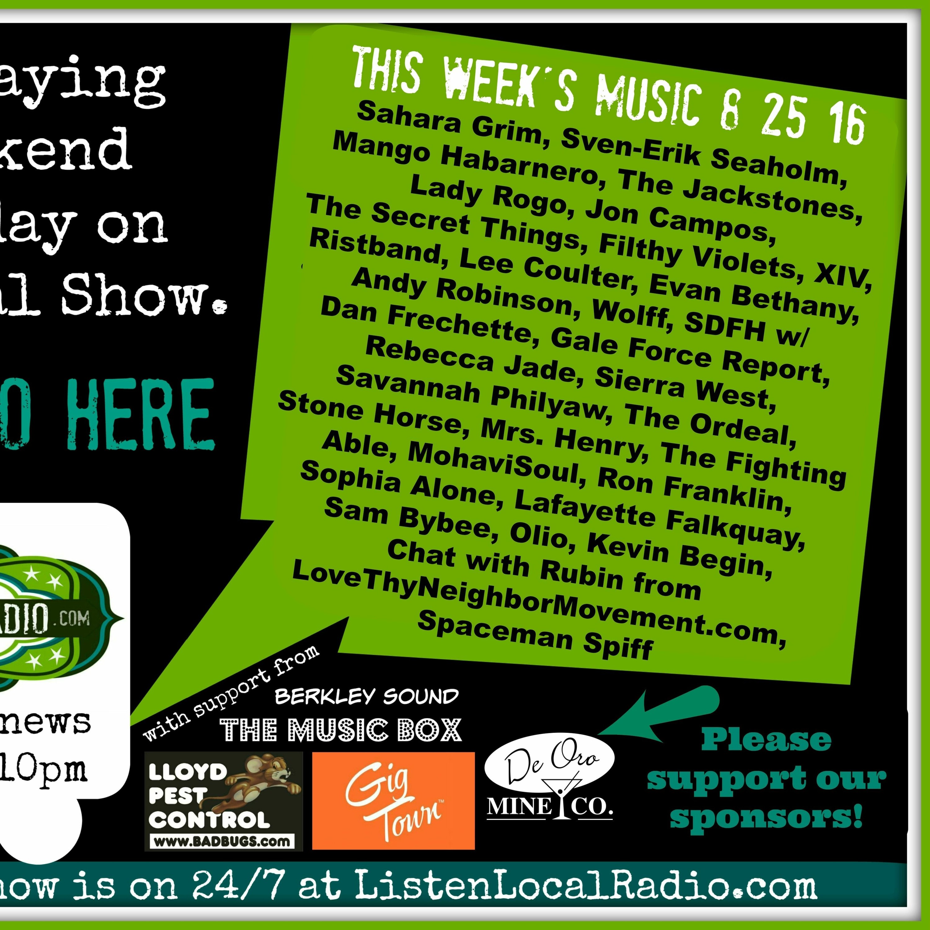 The Listen Local Show 8 25 16 episode artwork