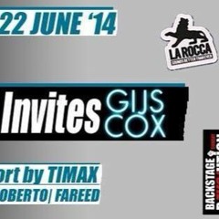 Gijs Cox @ La Familia, Sunday Revolution (Club La Rocca, Lier) (22-06-2014)