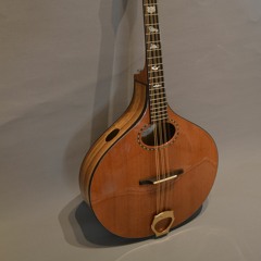 Redwood carved-top octave mandolin, myrtle body, 21" scale