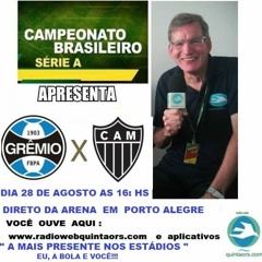 Ouça os gols do empate Grêmio 1 x Atlético Mineiro 1