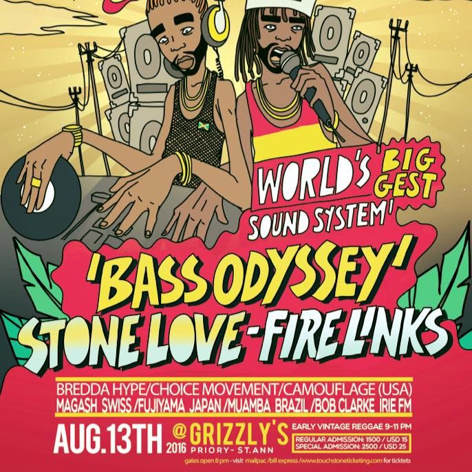 STONE LOVE AT BASS ODYSSEY ANNIVERSARY AUGUST 2016