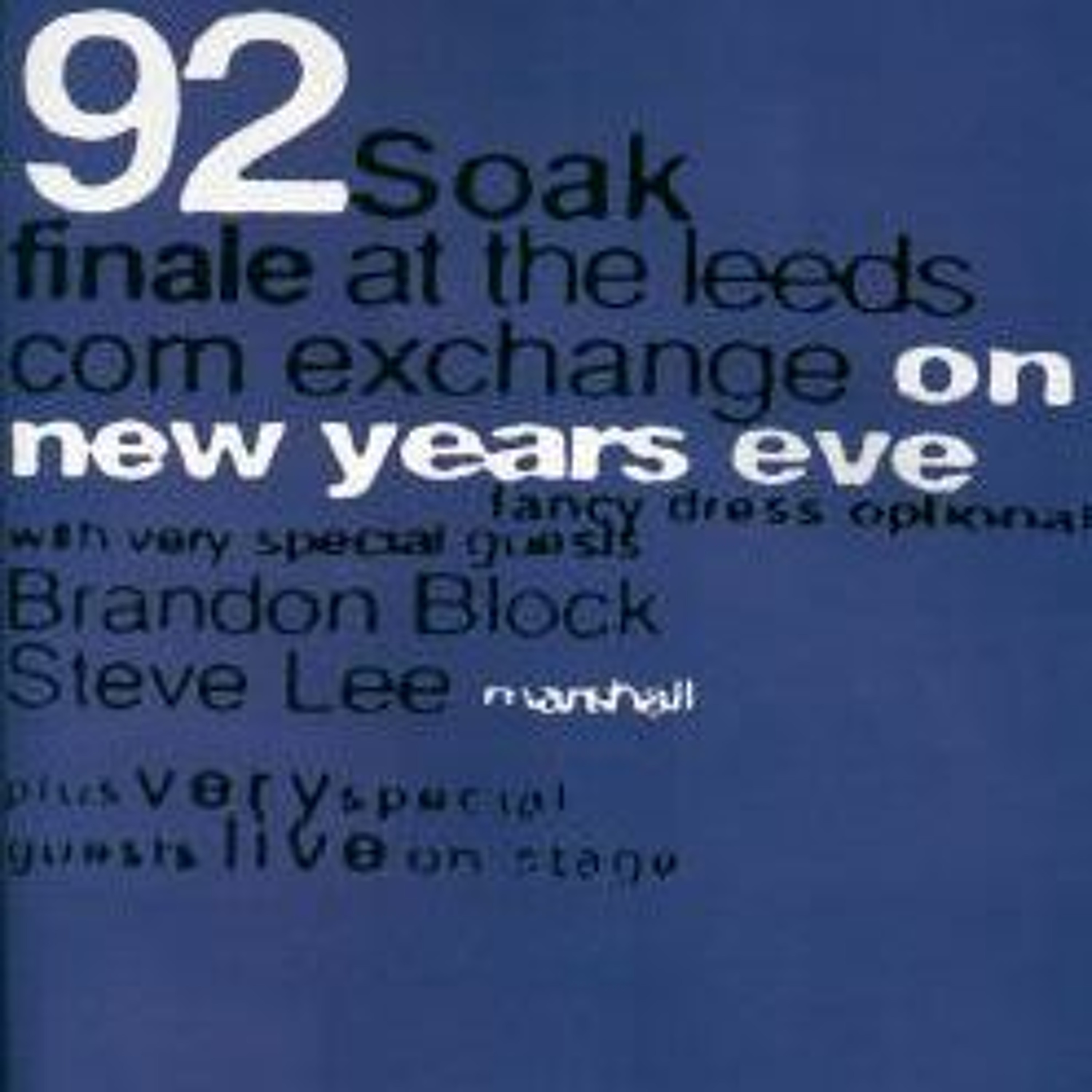 Brandon Block & Alex P @ Soak, Leeds Corn Exchange NYE - 31.12.1993 episode artwork