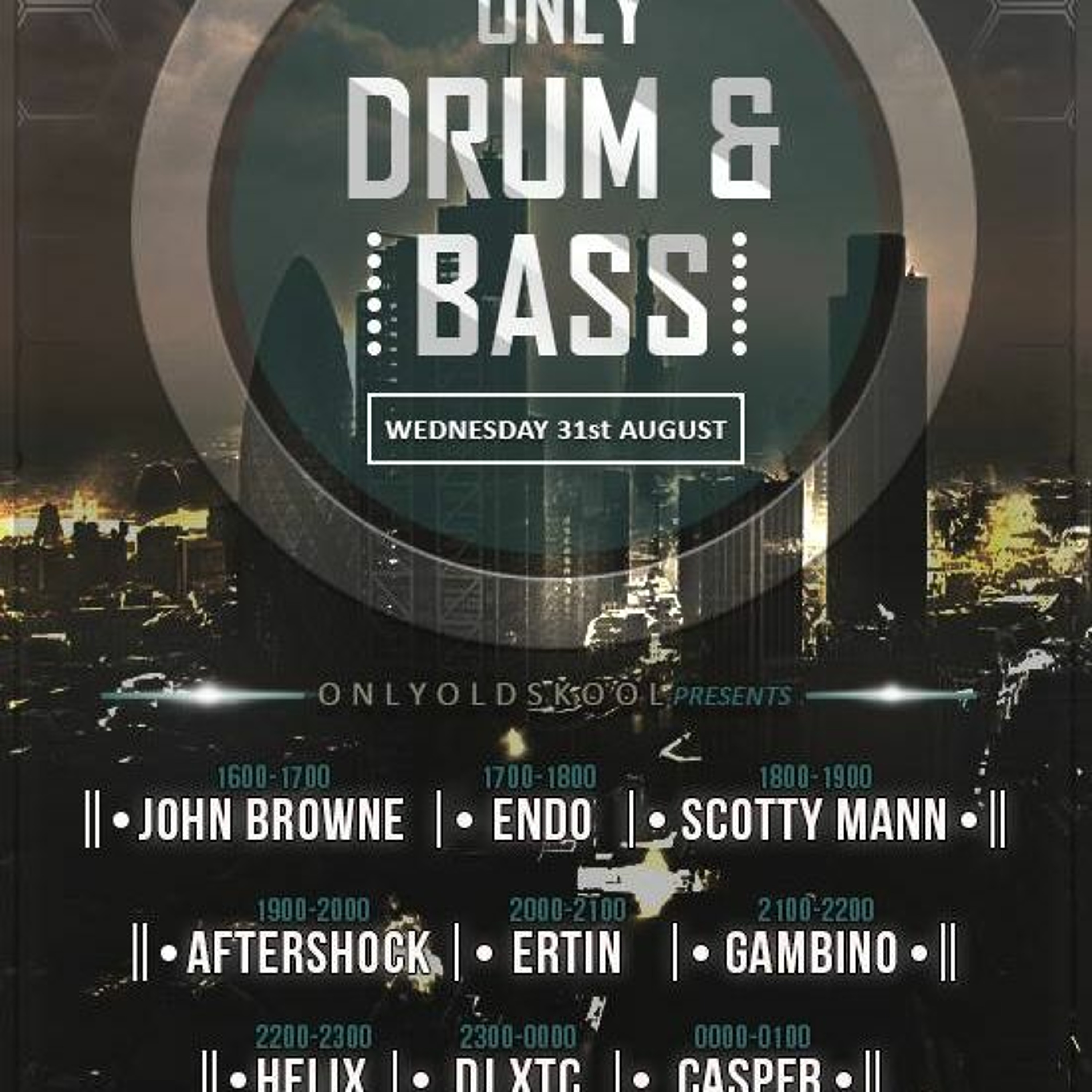 FLavRjay on OOS Radio  Only Drum n Bass Night. 31-Aug-16 episode artwork
