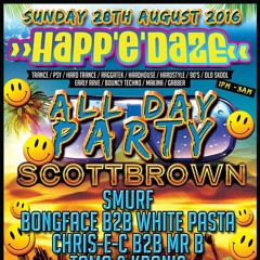 Happedaze August Bank Holiday MJ Project B2b Lozza (oldskool 90s)