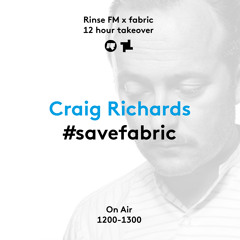 Rinse FM Podcast - #SaveFabric - Craig Richards - 3rd September 2016