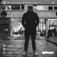 Rinse FM Podcast - Cartier - 3rd September 2016