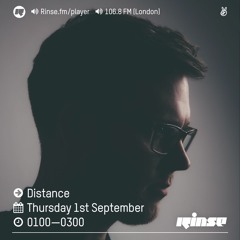 Rinse FM Podcast - Distance - 1st September 2016