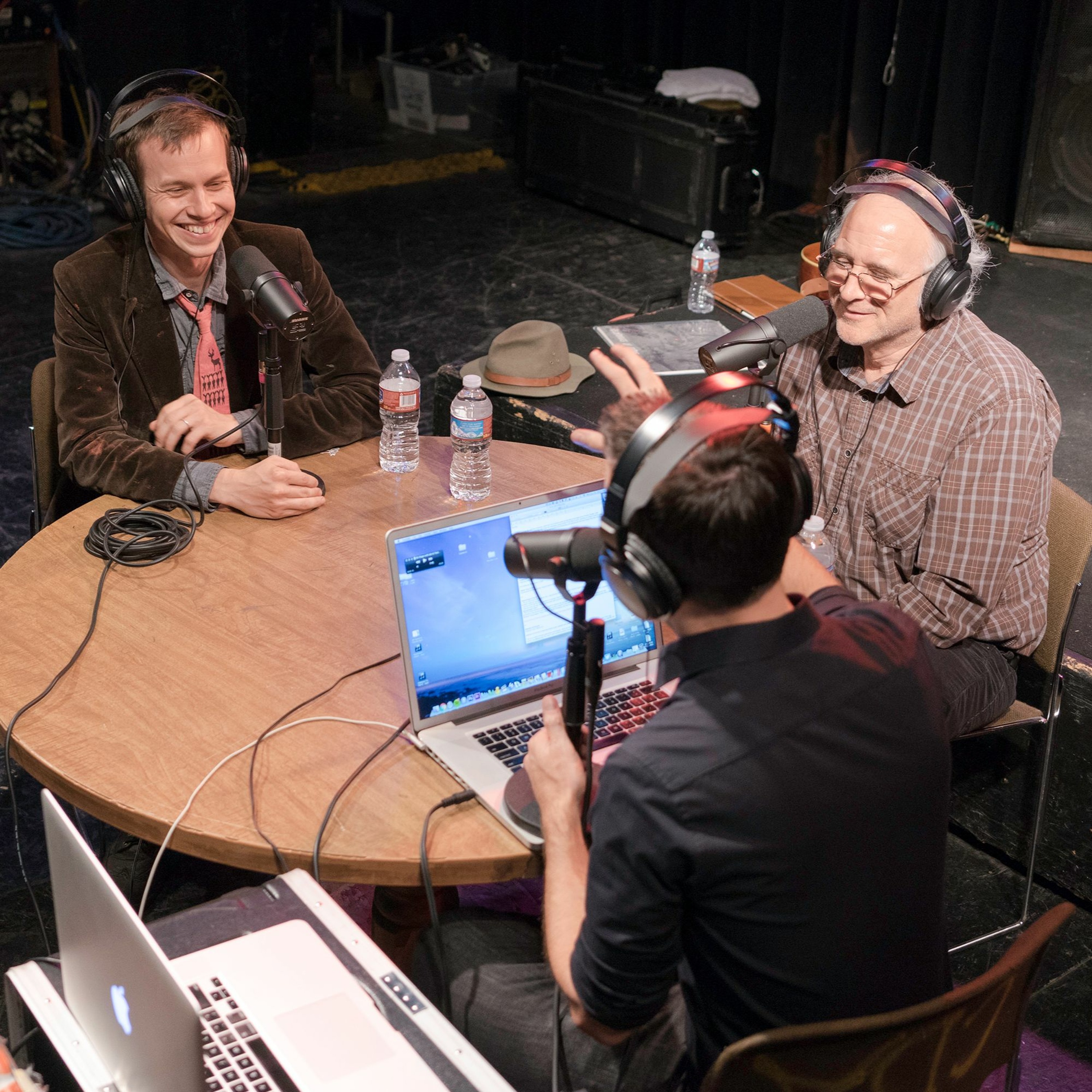 Onstage with Jim and Tom