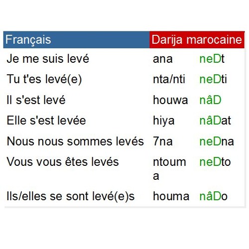 Stream Conjugaison du verbe nad - se lever au passé en Darija Marocaine by  darija marocaine | Listen online for free on SoundCloud