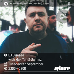 Rinse FM Podcast - Slimzee w/ Makten & Jammz - 06th September 2016