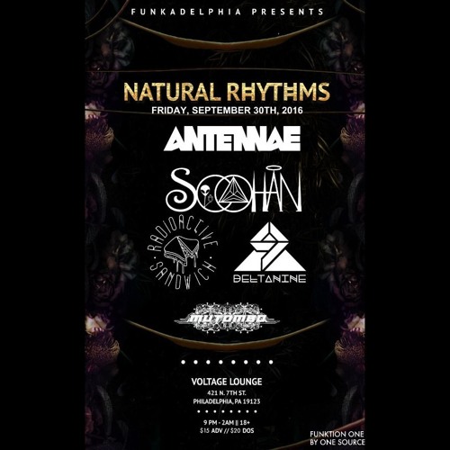 Natural Rhythms.9/30: Soohan\An-Ten-Nae\Radioactive Sandwich\DELTAnine\Mutomb0 | Funktion 1 Sound