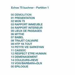 Echos buchner 75 - Une Rénovation Ordinaire ? - partition 1