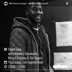 Rinse FM Podcast - Capo Lee - 1st September 2016
