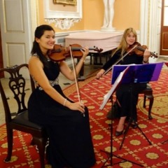 Niche Violin String Duo play live during wedding ceremony