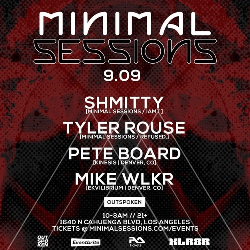LIVE | [9.9] Mike Wlkr @ Minimal Sessions [Outspoken]