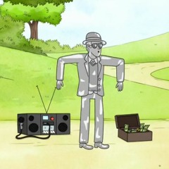 Regular Show - Mordecai And Rigby VS Silver Dude
