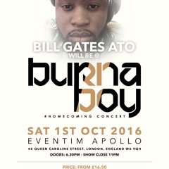 THE OFFICIAL BURNA BOY CONCERT MIX CD MIXED BY MYSELF BILLGATES