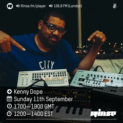 Kenny Dope - 11th September 2016 - Anything Goes Radio - RinseFM UK