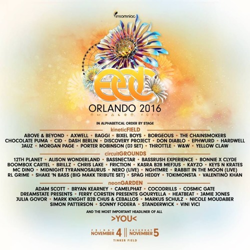 Stream Insomniac Listen To Edc Orlando 16 Neongarden Playlist Playlist Online For Free On Soundcloud