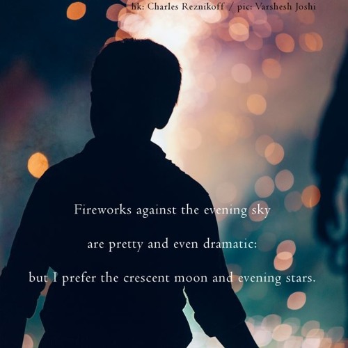 hofuku sochi 報復措置 -  fireworks against the evening sky [Naviarhaiku140]