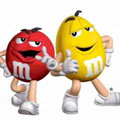 coração de m&ms