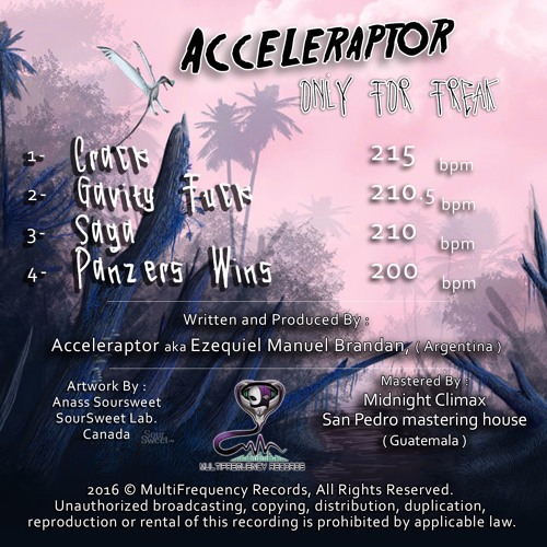 Acceleraptor-Gravity Fuck (210.5bpm)- Only For Freak EP (Out Now On Multifrequency Records)