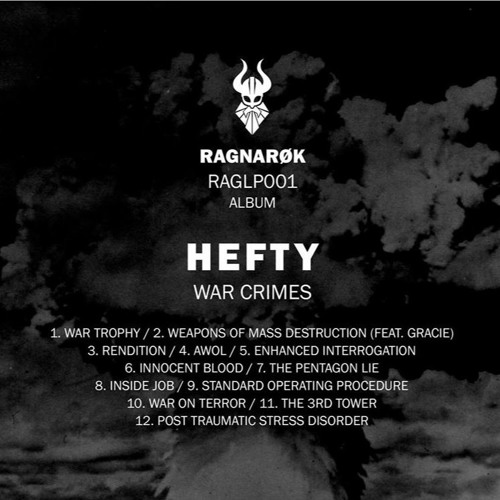 "War Crimes" Album - RAGLP001 - OUT NOW!!