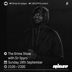 Rinse FM Podcast - The Grime Show - 18th September 2016