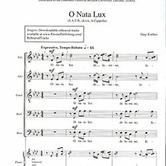 O Nata Lux (Arr. Guy Forbes) by Grande Voce