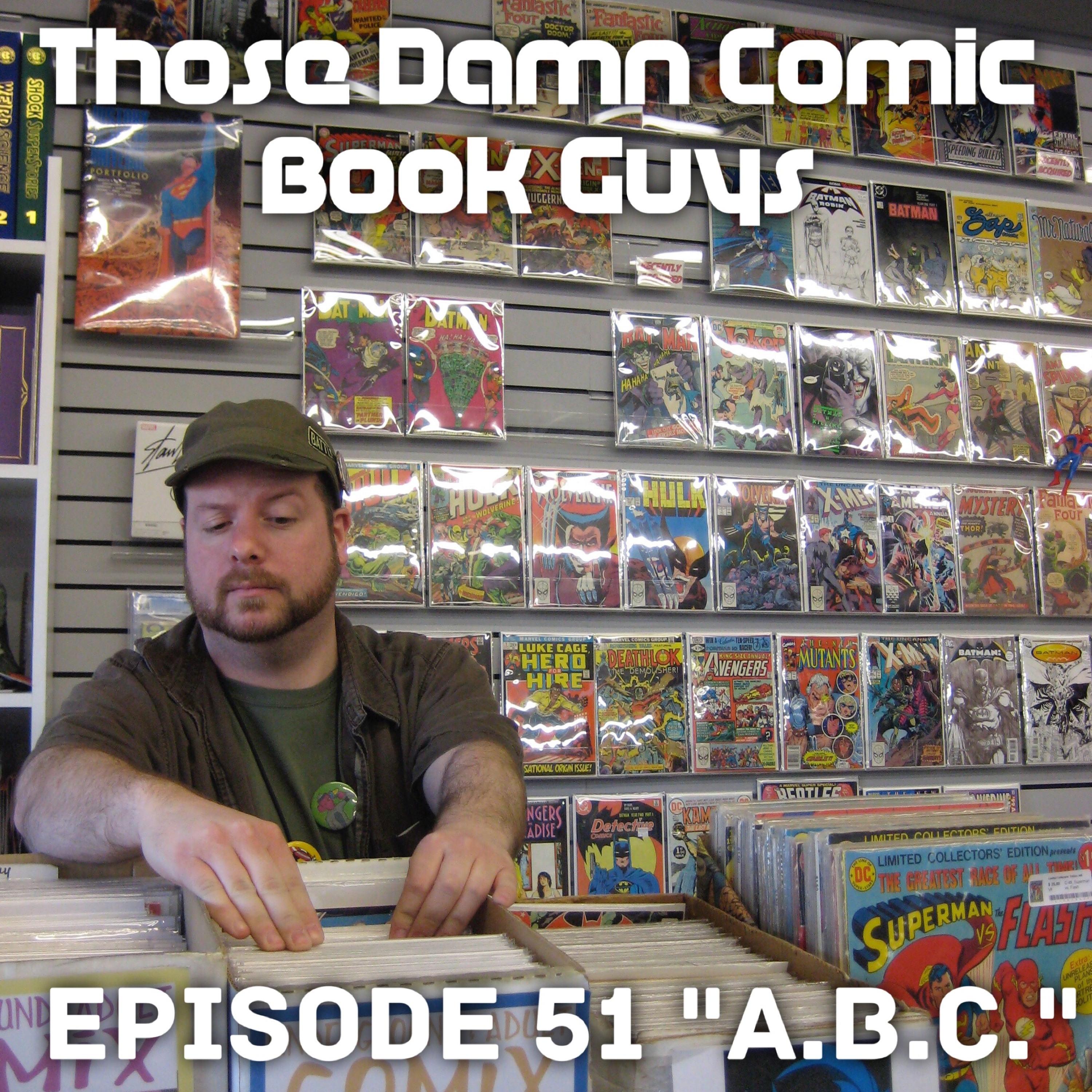 Issue 51 "A.B.C." featuring Austin Books & Comics episode artwork