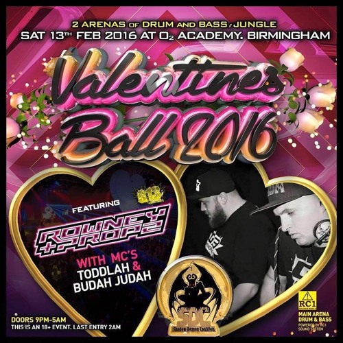 Rowney & Propz With MCs Toddlah & AC @ Shadow Demon's Valentines Ball 2016