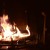 Artwork for Crackling Fireplace with Thunder Rain and Howling Wind Sounds