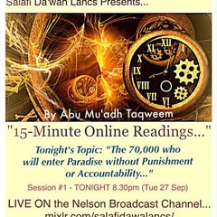 [1] 70000 Who Will Enter Paradise | Abu Muadh Taqweem Aslam