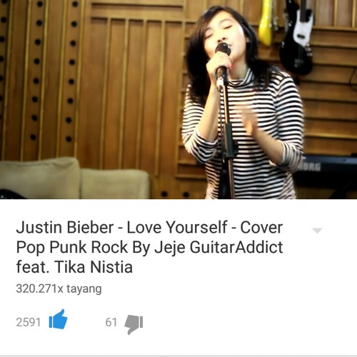 Listen to Justin Bieber - Love Yourself - Cover by Jeje GuitarAddict feat.  Tika Nisti.mp3 by Heribertus Banu Adi Juni in jeje playlist online for free  on SoundCloud