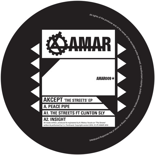 Akcept 'The Streets' EP  [AMAR009]