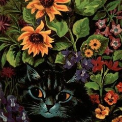 kat in the flowers