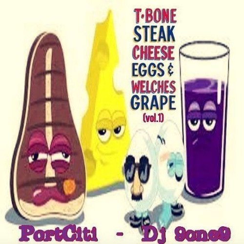 Tbone Steak, Cheese Eggs and Welch's Grape by PoRtCiTi Po Rt Ci Ti