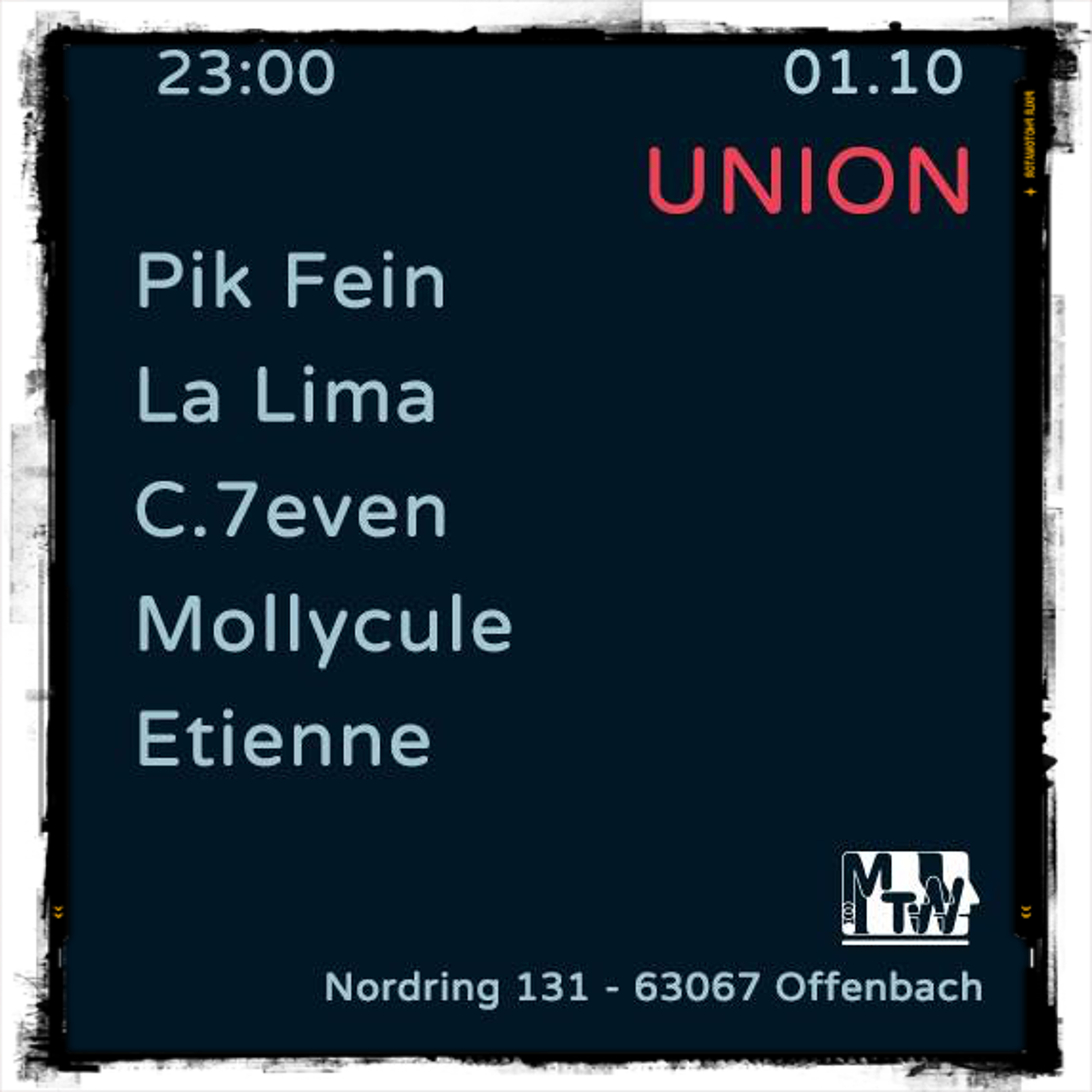 PIK-FEIN @ UNION "Local Power"  |  MTW CLUB - OFFENBACH  |  01.10.2016 episode artwork