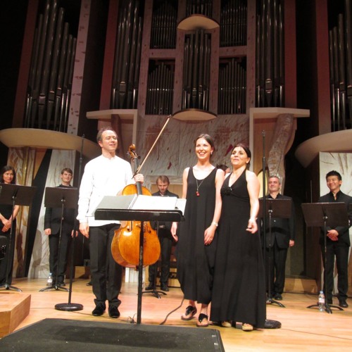 "Plonge" for cello and 12 voices (2015)
