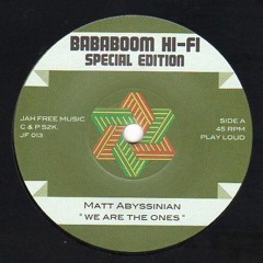 Matt Abyssinian / Jah Free "We Are the Ones / We Are the Dub" (PROMO)