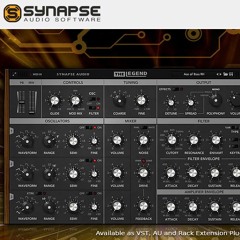 Demo of Synapse Audio The Legend VST and Acidlab Drumatix