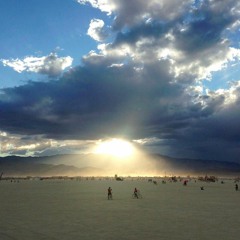 jae b2b Overdubbed: Sunrise at the Trash Fence Burning Man 2016