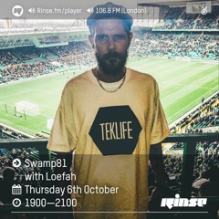 Rinse FM Podcast - Swamp 81 w/ Loefah + Fudz - 6th October 2016