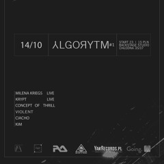 Artyści / IR/ON pres. Λ l g o r y t m # 1 | 14/10 @ Backstage Studio / Warszawa